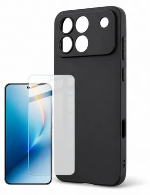 Produktbild von Handy Hülle + 9H Schutzglas für Honor Win 5G TPU Set Cover Bundle Schwarz