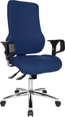 Produktbild von Topstar Bürostuhl Sitness 55, SD69X L58 dunkelblau, chrom Stoff