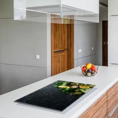 Obrázek produktu pro Skleněný ochranný kryt na varnou desku 80x52 Avokádo