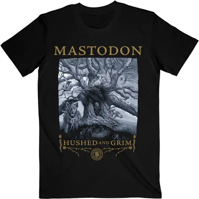Produktbild von Mastodon - "Hushed & Grim" T-Shirt für Herren/Damen Uni RO3887 (M) (Schwarz)