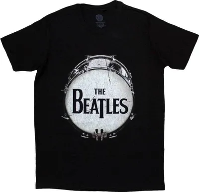 Produktbild von The Beatles Original Drum Skin Black M T-Shirt
