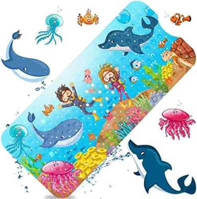Produktbild von Famanu Antirutschmatte Bad Kinder - Bunte Unterwasserwelt