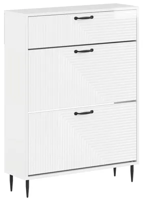Obrázek produktu pro vidaXL Skříňka na boty HAARLEM, 78 x 24 x 103 cm, materiál: dřevovláknitá deska