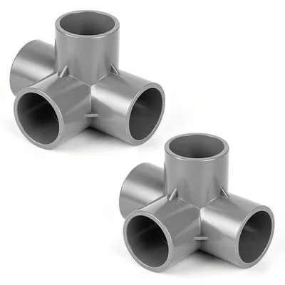 PVC 4-Wege-Winkelverbinder 20 mm (32 mm)
