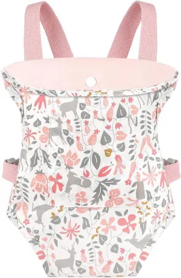 Productafbeelding van Poppendrager voor kinderen vanaf 3 jaar - Babydrager voor poppen en poppenaccessoires in roze