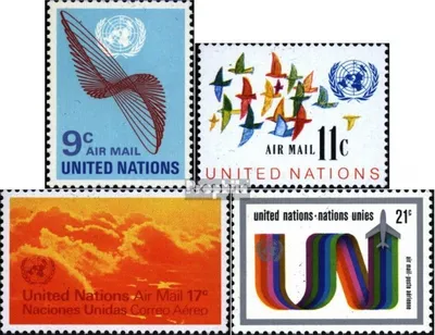 Produktbild von Briefmarken UNO - New York 1972 Mi 245-248 (kompl.Ausg.) postfrisch Flugpost