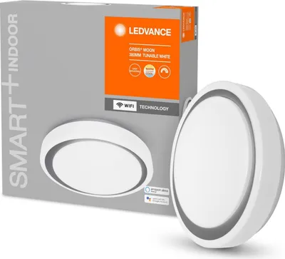 Produktbild von LEDVANCE SMART+, Intelligente Deckenbeleuchtung, WLAN, Grau, Polymethylmethacrylat (PMMA), 3000 K, 6500 K