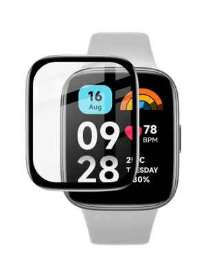 Produktbild von Strap-it Vollflächiger Displayschutz aus PMMA-Material – passend für Xiaomi Redmi Watch 3 Active / Lite