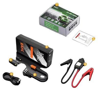 Obrázek produktu pro Startovací zařízení, kompresor, powerbanka, inteligentní svorky