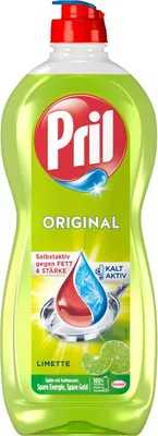 Produktbild von PRIL Original Limette 675 ml im 14er Set – starke Reinigung selbst in kaltem Wasser, kraftvolle Fettlösekraft & frischer Limettenduft für glänzend sauberes Geschirr