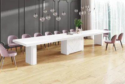 Produktbild von Design Esstisch Tisch HEK-111 XXL ausziehbar 180 bis 468 cm