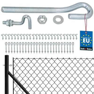 Produktbild von KOTARBAU® 25er Set Gewindespanner M10 verzinkter Stahl Spannschloss für Maschendrahtzaun geschlossener Drahtspanner mit offener Befestigungsschraube