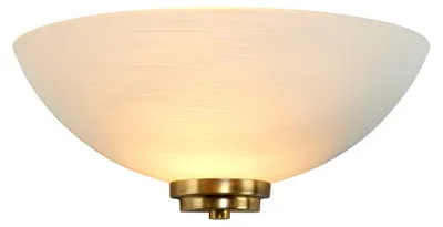 Immagine prodotto di Applique WELLES in ottone stile antico, 1xE27x20W, vetro, dimensioni: 13x30x15 cm, IP20, Endon
