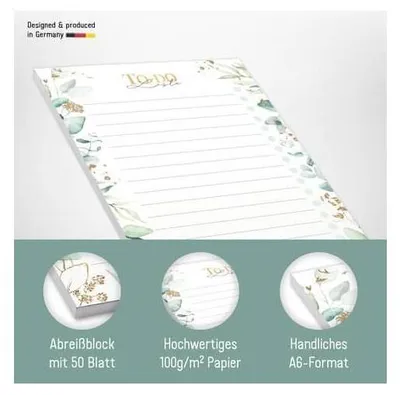 Obrázek produktu pro paper&you Blok A6 To-do [Blattgold] EM