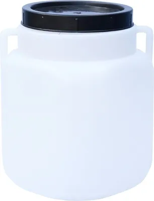 Produktbild von Sterk 40 Liter Deckelfass, Zertifikat, Kunststofffass, Futtertonne, Fass, Barrel, Schraubdeckel Fass, 40 L, Kunststofffass mit Griffen + Holzzange