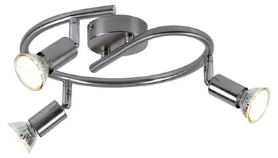 Produktbild von LED Deckenlampe, Metall, 3 Flammig, D 25 cm