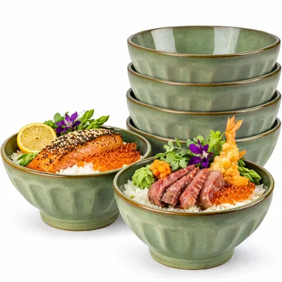 Produktbild von 6 Müslischalen Dessertschale Schüsseln Dessertschalen Suppenschalen Steingut
