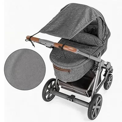 Produktbild von Sonnensegel für Buggys & Kinderwagen, UV-Schutz UPF 50+ Sonnenschutz mit praktischem Roll-Up Design,Wetterfeste Sonnenblende mit elastischen Gummizügen