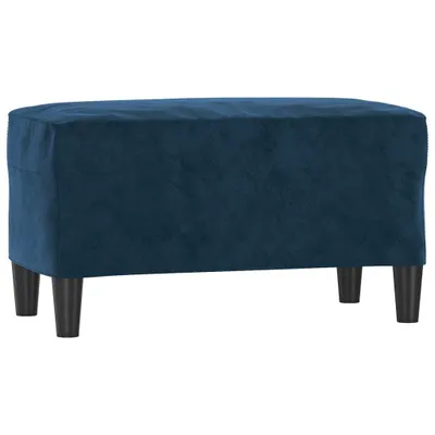 Image de Banc Bleu 70x35x41 cm Velours