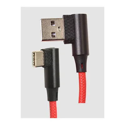 Produktbild von Lade-/Datenkabel USB-A USB-C auf 90° Winkelstecker