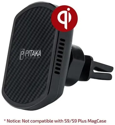Obrázok produktu pre Pitaka MagMount Qi Pro bezdrôtový držiak do ventilačnej mriežky, čierny (CM002Q)