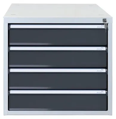 Produktbild von ADB Schubladenbox  anthrazit 51534, mit 4 Schubladen
