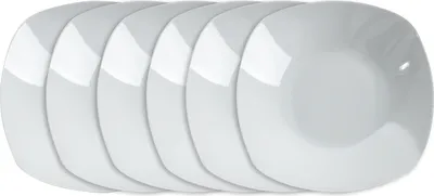 Produktbild von Suppenteller - Ø 22 cm - Weiß - Porzellan - 6er Set