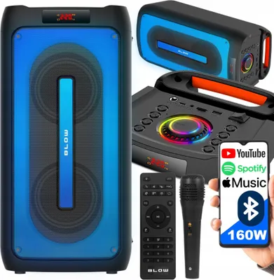 Obrázok produktu pre Tragbarer Bluetooth Lautsprecher Blasen Citylight 160W Karaoke Tws Led Usb Fernbedienung