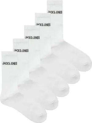Obrázek produktu pro Jack & Jones Ponožky do deště 5 párů White EU 33-37 Boys White EU 33-37