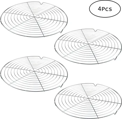 Produktbild von 4 Stück Kuchenauskühler Ø 32 cm, leichmäßiges und schnelles Auskühlen, leichte Lösbarkeit, extra große Auskühlfläche