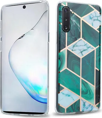Produktbild von Cadorabo Schutzhülle für Samsung Galaxy NOTE 10 Hülle in Grün TPU Handyhülle Etui Case Cover