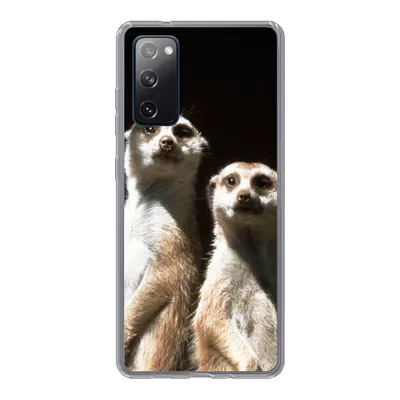Produktbild von MuchoWow® Handyhülle Schutzhülle Hülle für Samsung Galaxy S20 FE Schwarz - Erdmännchen - Tiere Silikon Softcase Handy Hülle - Abdeckung