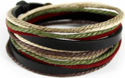 Immagine prodotto di axy bracciale in pelle bracciale avvolgente bracciale in vera pelle per uomini signore uomini ragazzi braccio gioielli