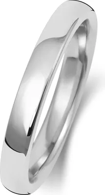 Produktbild von 18 Karat (750) Weißgold 2,5mm Soft Court Form Herren/Damen - Trauring/Ehering/Hochzeitsring, 48 (15.3); TRS1896418KWRSI