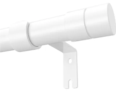 Zdjęcie produktu dla Regulowany metalowy pręt do zasłon - długość od 81 do 199 cm - biały