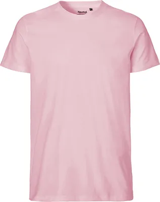 Immagine prodotto di Neutral O61001 | Maglietta uomo aderente + GOTS - Colore: Rosa chiaro - Taglia: XL