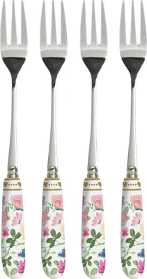 Produktbild von 4er Set Kuchengabeln MON AMOUR Herzen & Blumenmit Porzellangriffen Easy Life