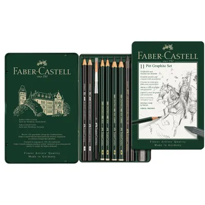 Produktbild von FABER-CASTELL Set Pitt Graphite klein Metalletui
