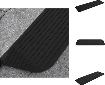 Zdjęcie produktu dla vidaXL Rampa progowa 110x32x3,8 cm gumowa - Znaki drogowe