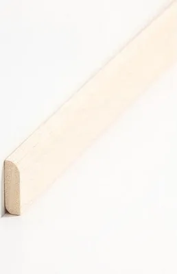 Produktbild von Abdeckleiste Massivholz 8 x 28 x 2000 mm Abachi zum Kleben, Clipsen, Schrauben & Nageln Massivholz Sockelleiste by PROVISTON 2 Meter | 1 Stück