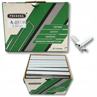 Produktbild von Prebena Polsterklammern Typ A-08 8mm 28800 Stück