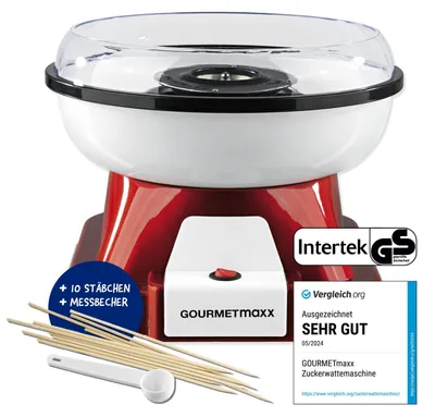 Zdjęcie produktu dla Gourmetmaxx 07329, Czerwony, Biały, Plastik, Stal nierdzewna, 500 W, 240 V, 50 Hz, 1,05 m