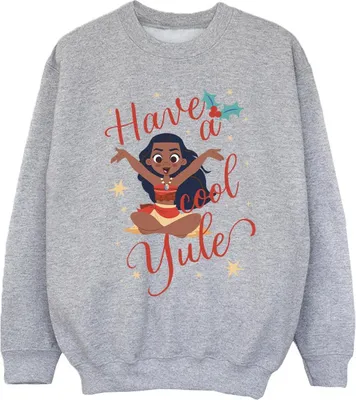 Produktbild von Moana - "Have A Cool Yule" Sweatshirt für Mädchen BI53974 (140-146) (Sportgrau)
