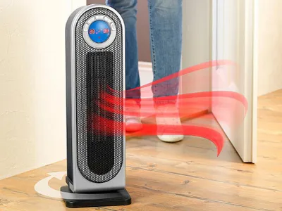 Image de Sichler Radiateur soufflant numérique en céramique NC-5460-911 avec thermostat & oscillation, FB, 2.000 W
