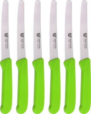 Zdjęcie produktu dla Nóż do bułek / nóż śniadaniowy GRÄWE, 6 sztuk, zielony