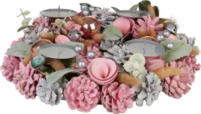 Immagine prodotto di Ghirlanda MagicHome Natale, dell'Avvento, rosa, 30 cm