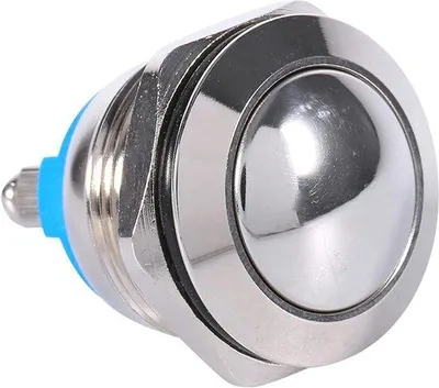 Obrázok produktu pre 19 mm vodotesný kovový tlmič hluku – otočné tlačidlo – skrutkovacie uzávery – osobné autá, karavany, nákladné vozidlá – 12 V.