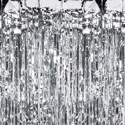 Immagine prodotto di Tenda decorativa 100 x 200 cm, argento