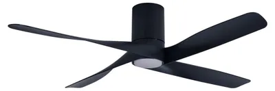 Produktbild von Energiespar Deckenventilator mit Fernbedienung Riviera Schwarz 132 cm