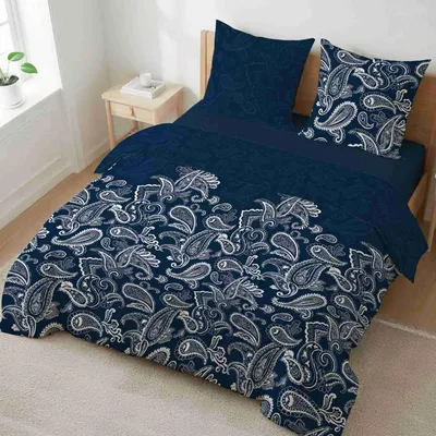 Produktbild von etérea Microfaser Bettwäsche 2x 40x80 cm Kissenbezug Blau